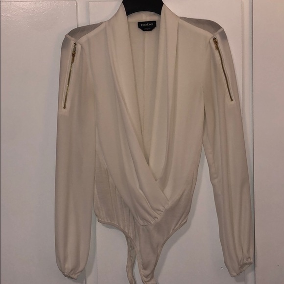 bebe Tops - Deep low V-Neck bodysuit